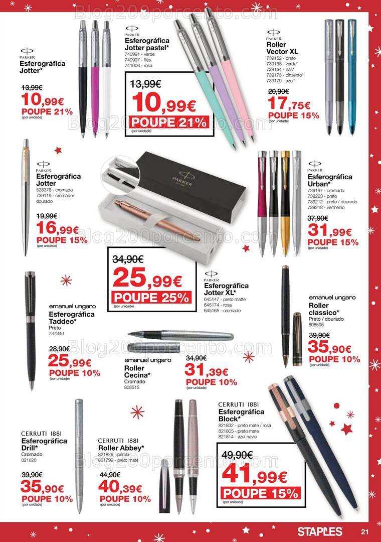 Antevisão Folheto STAPLES Natal Promoções de 29 novembro a 24 dezembro