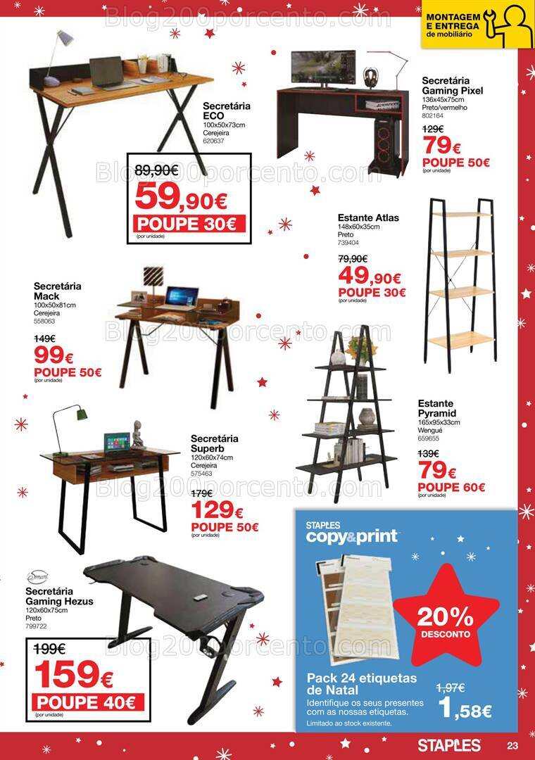 Antevisão Folheto STAPLES Natal Promoções de 29 novembro a 24 dezembro