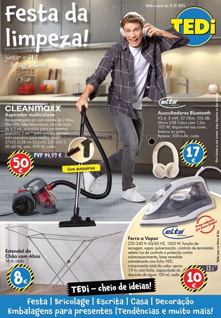 Antevisão Folheto TEDI Promoções a partir de 31 janeiro