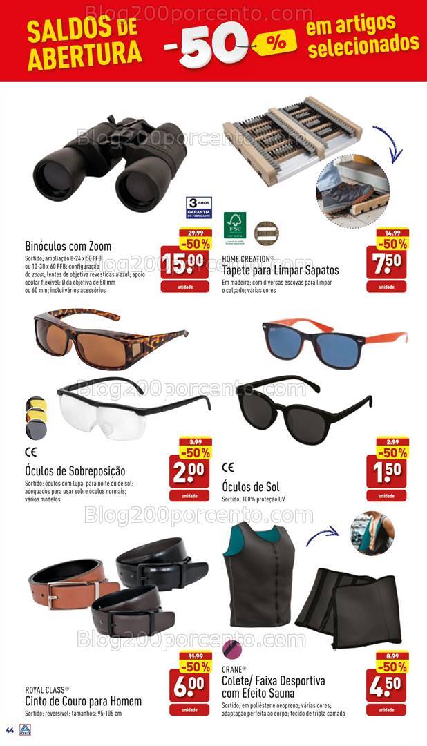 Antevisão Folheto ALDI Abertura + Saldos Bazar Promoções 14 a 20 agosto
