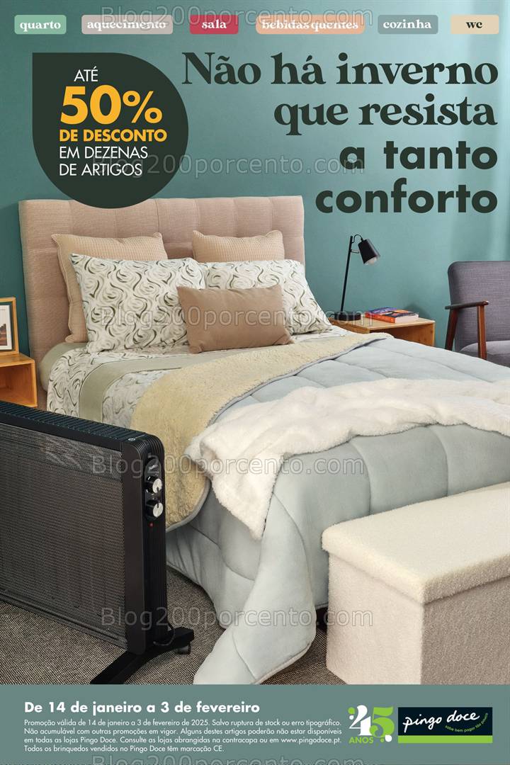 Antevisão Folheto PINGO DOCE Bazar Inverno Promoções de 14 janeiro a 3 fevereiro