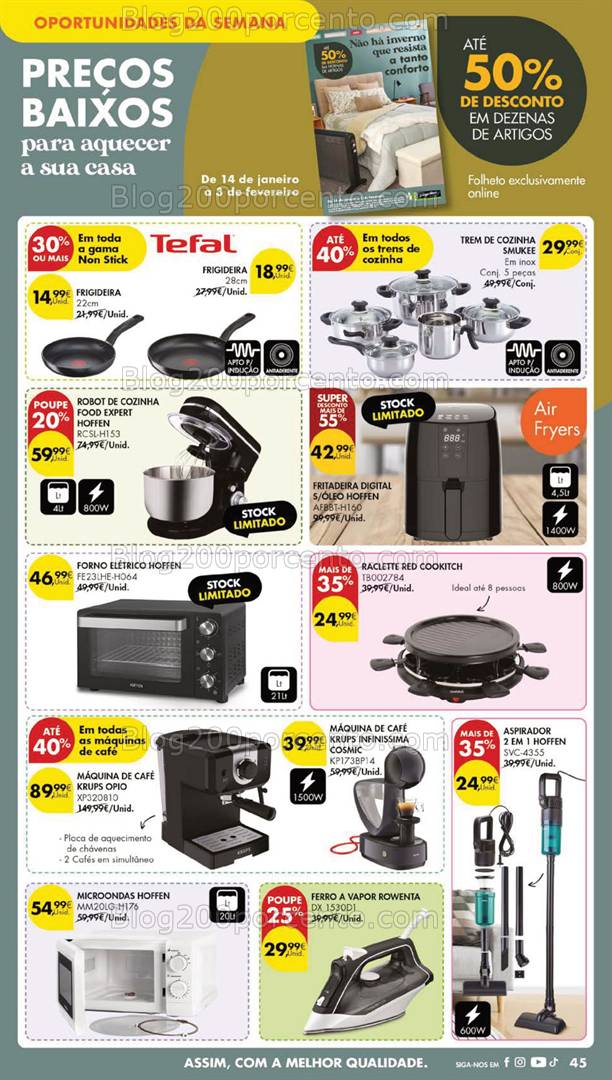 Antevisão Folheto PINGO DOCE Bazar Grandes Promoções de 28 janeiro a 3 fevereiro
