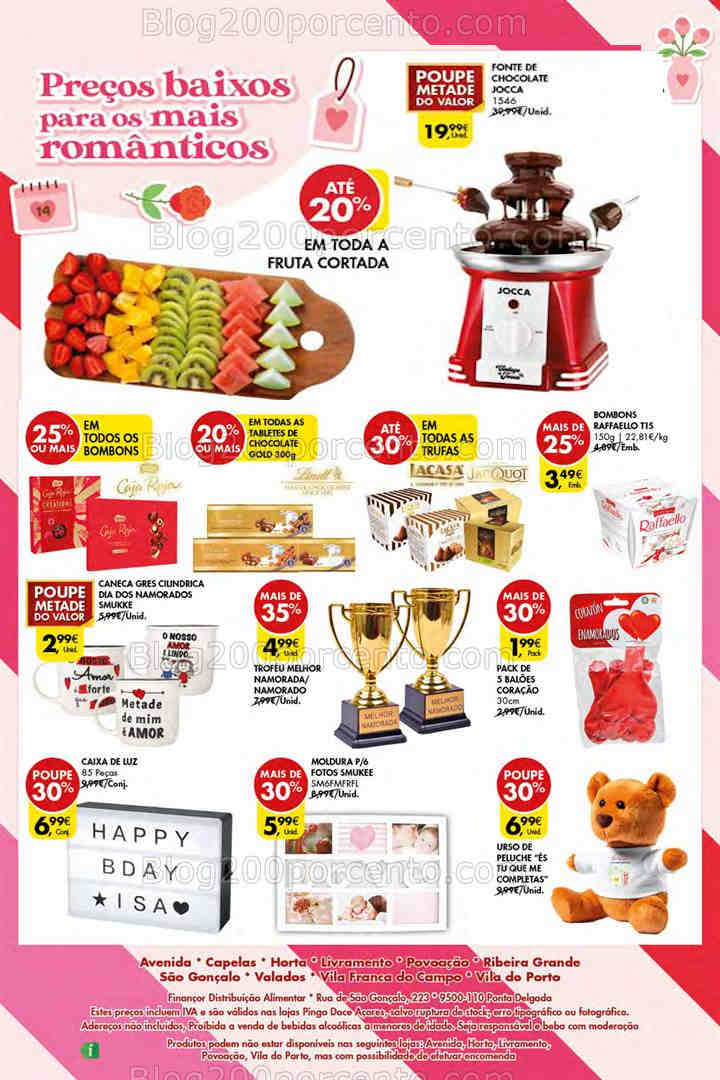 Antevisão Folheto PINGO DOCE Dia dos Namorados Açores Promoções de 6 a 12 fevereiro
