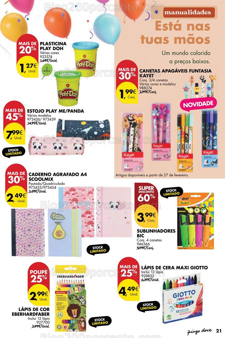 Antevisão Folheto PINGO DOCE Bazar Kids Promoções de 25 fevereiro a 10 março