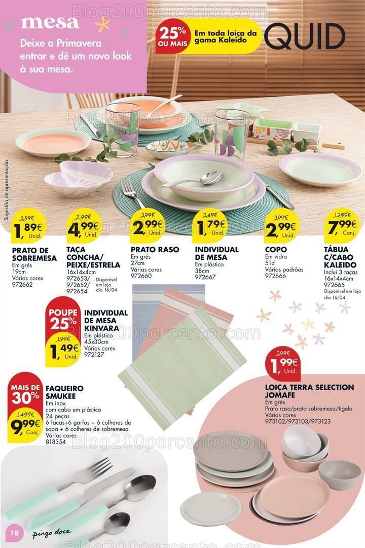 Antevisão Folheto PINGO DOCE Bazar Primavera Promoções de 2 abril a 6 maio