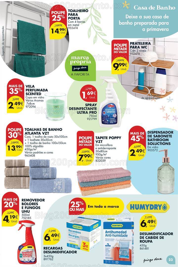 Antevisão Folheto PINGO DOCE Bazar Primavera Promoções de 2 abril a 6 maio