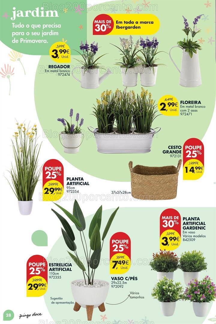 Antevisão Folheto PINGO DOCE Bazar Primavera Promoções de 2 abril a 6 maio