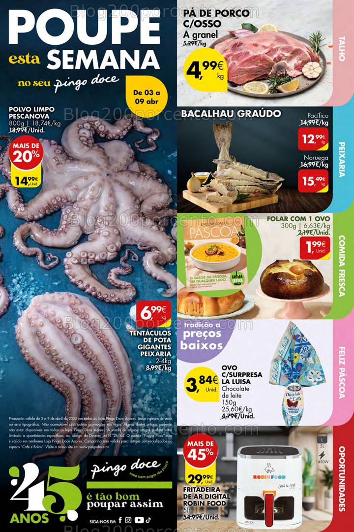 Antevisão Folheto PINGO DOCE Açores Promoções de 3 a 9 abril