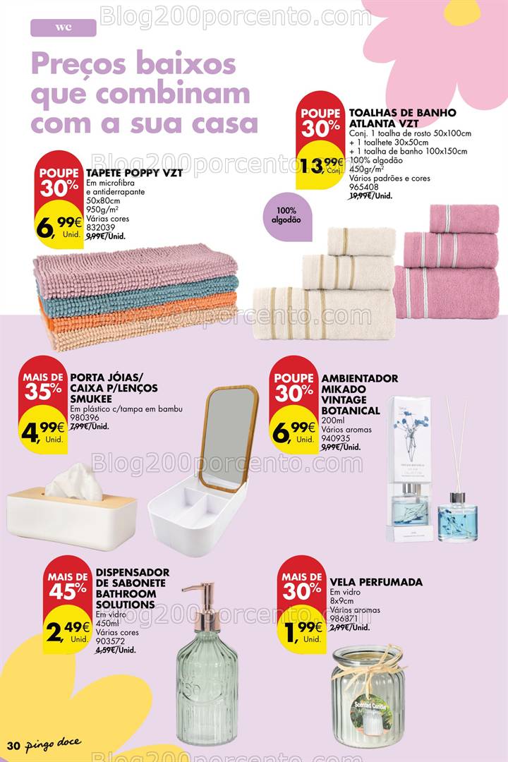 Antevisão Folheto PINGO DOCE Bazar Primavera Promoções de 22 abril a 19 maio
