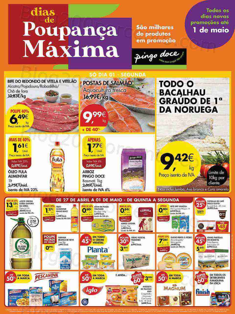 Antevisão Folheto PINGO DOCE Promoções - Especial 1 Maio