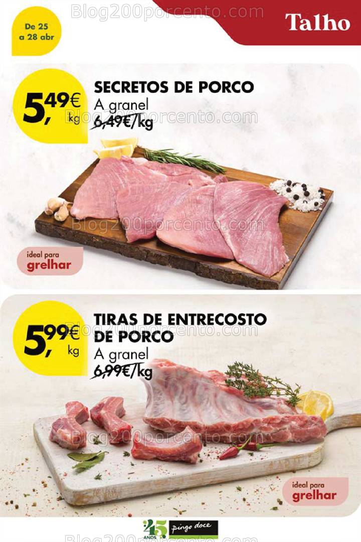 Antevisão Folheto PINGO DOCE Extra Promoção só sábado - 26 abril alimentos