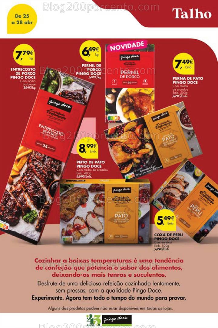 Antevisão Folheto PINGO DOCE Extra Promoção só sábado - 26 abril alimentos