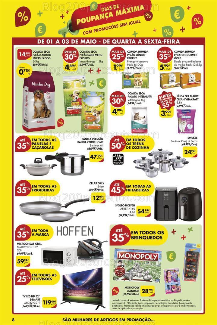 Antevisão Folheto PINGO DOCE Dias de Poupança Especial 1 Maio - 1 a 3 maio