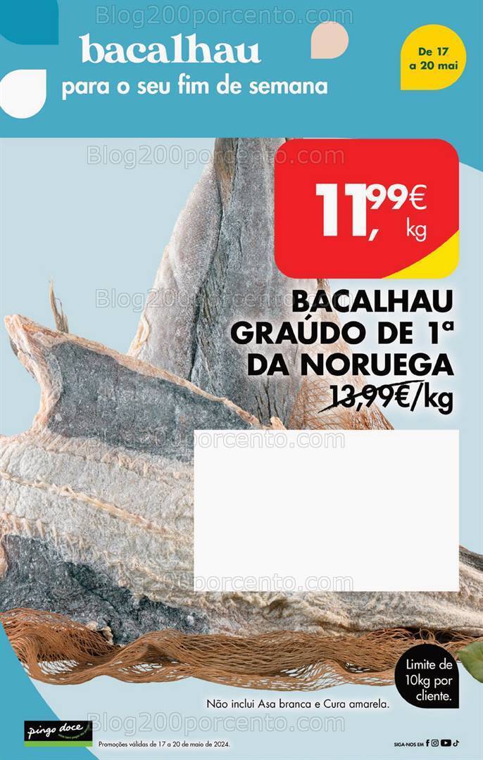 Antevisão Folheto PINGO DOCE Promoções Fim de Semana - 17 a 20 maio