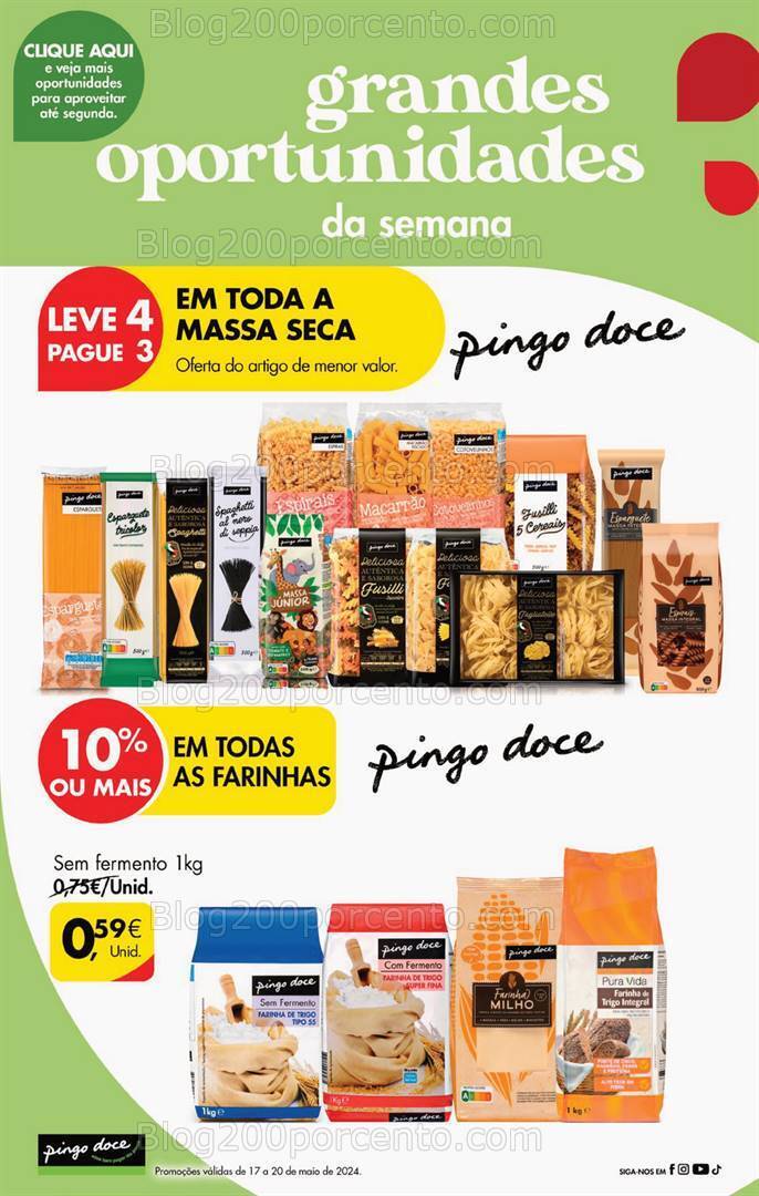 Antevisão Folheto PINGO DOCE Promoções Fim de Semana - 17 a 20 maio