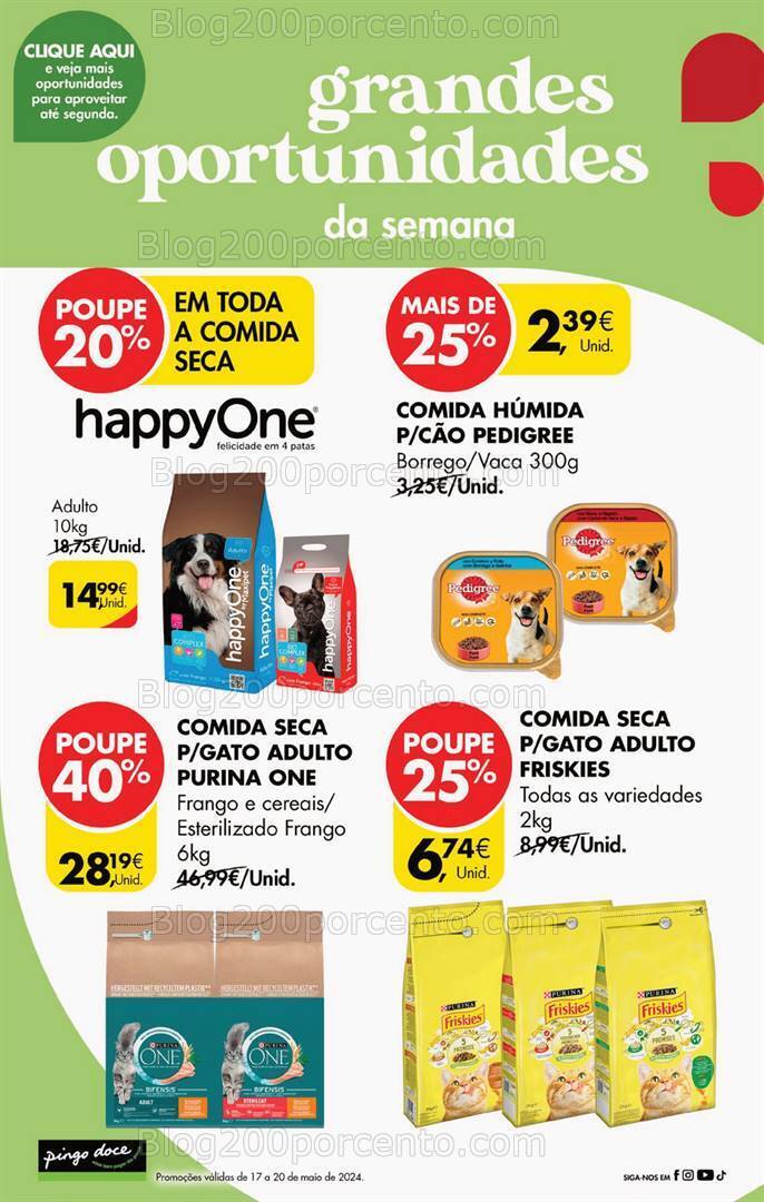 Antevisão Folheto PINGO DOCE Promoções Fim de Semana - 17 a 20 maio