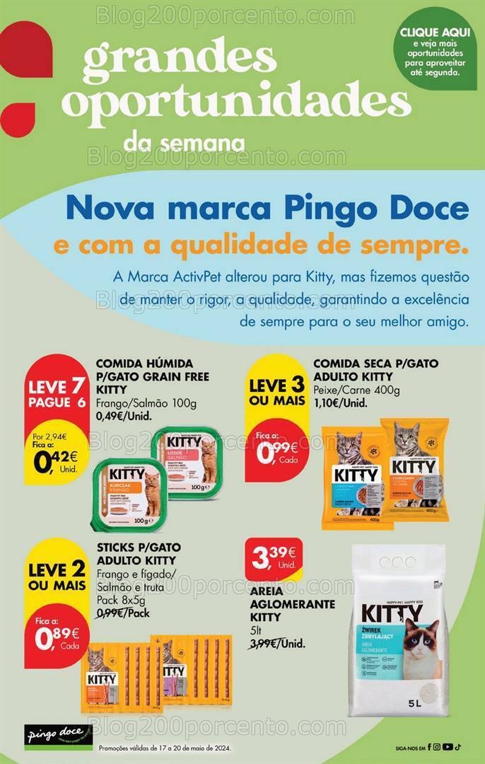 Antevisão Folheto PINGO DOCE Promoções Fim de Semana - 17 a 20 maio