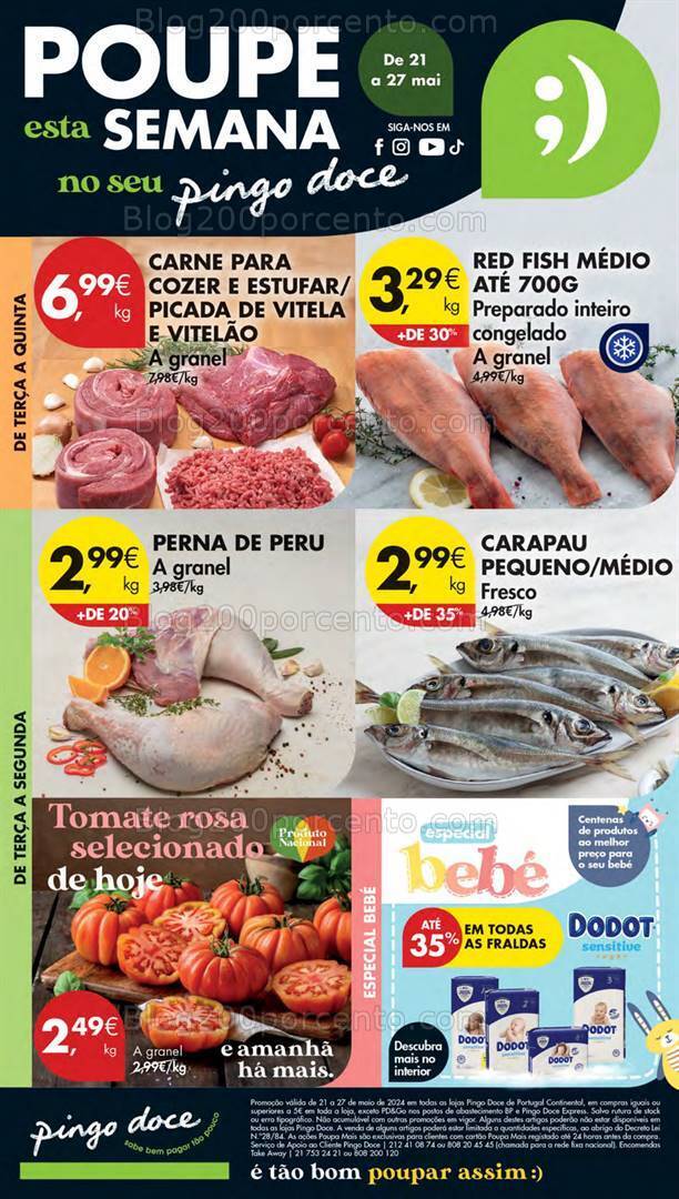 Antevisão Folheto PINGO DOCE Lojas Pequenas Promoções de 21 a 27 maio