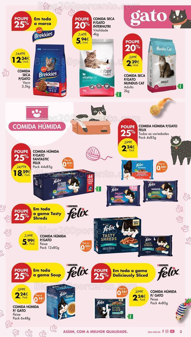 Antevisão Folheto PINGO DOCE Pet Food Promoções de 28 maio a 10 junho
