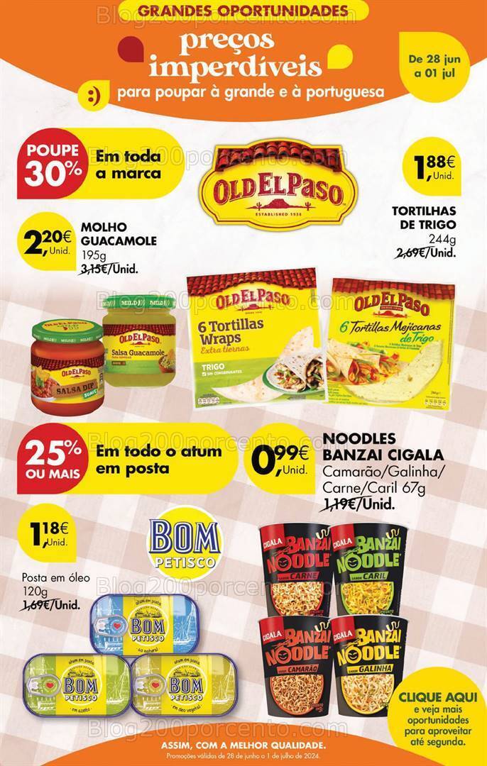 Antevisão Folheto PINGO DOCE Promoções Fim de Semana - 28 junho a 1 julho