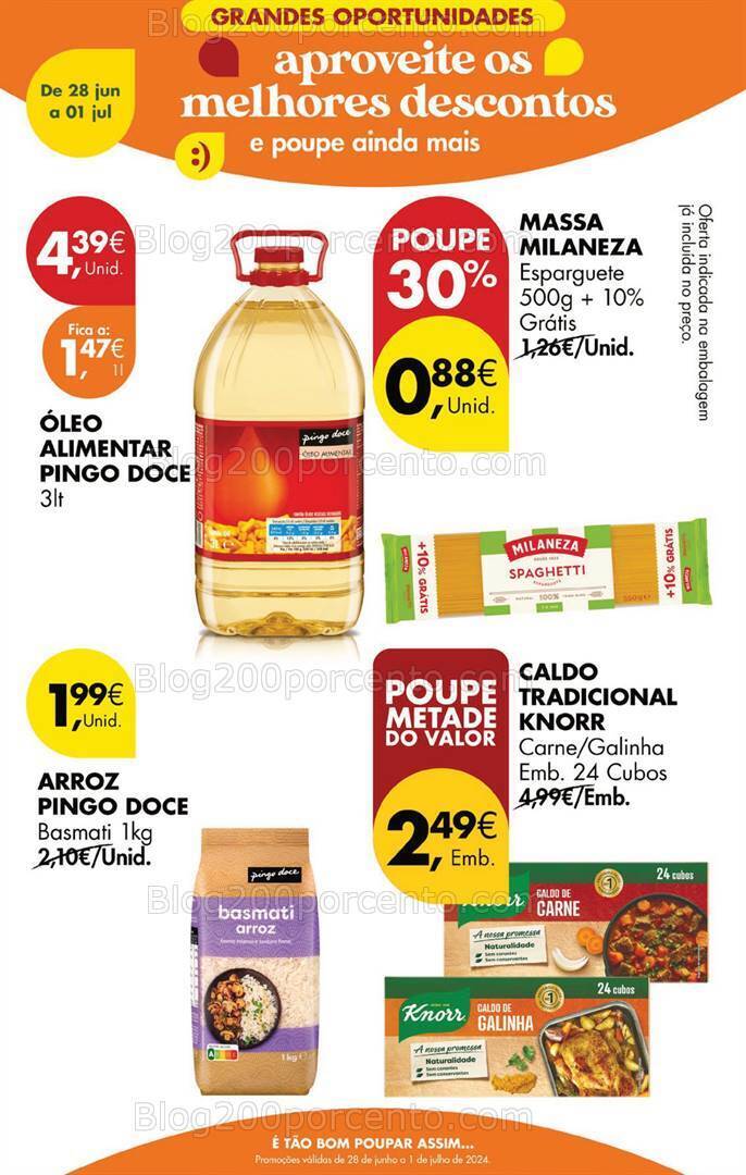 Antevisão Folheto PINGO DOCE Promoções Fim de Semana - 28 junho a 1 julho