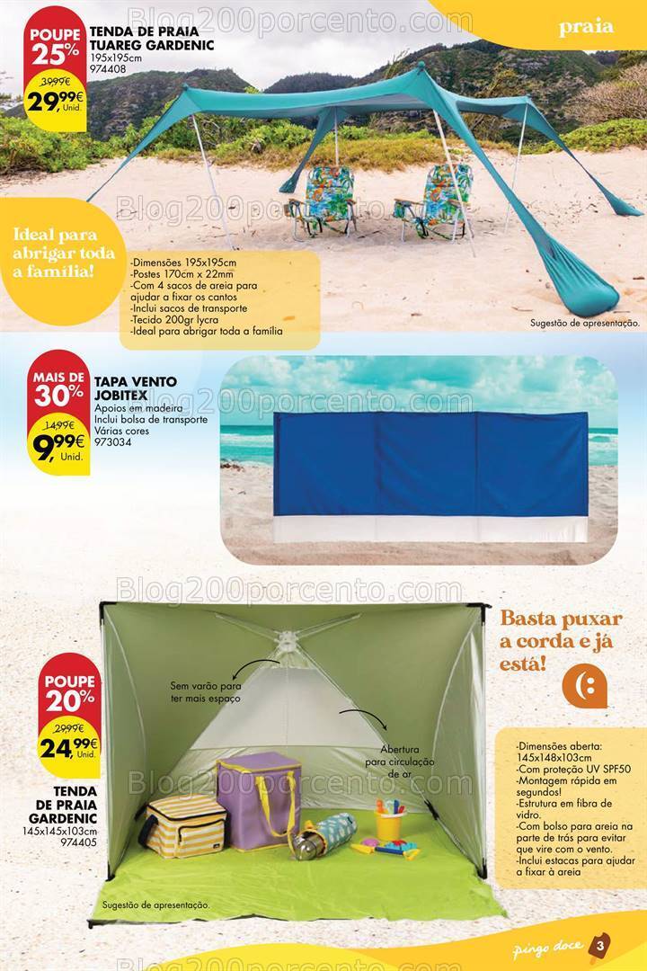 Antevisão Folheto PINGO DOCE Bazar Verão Promoções de 2 a 22 julho