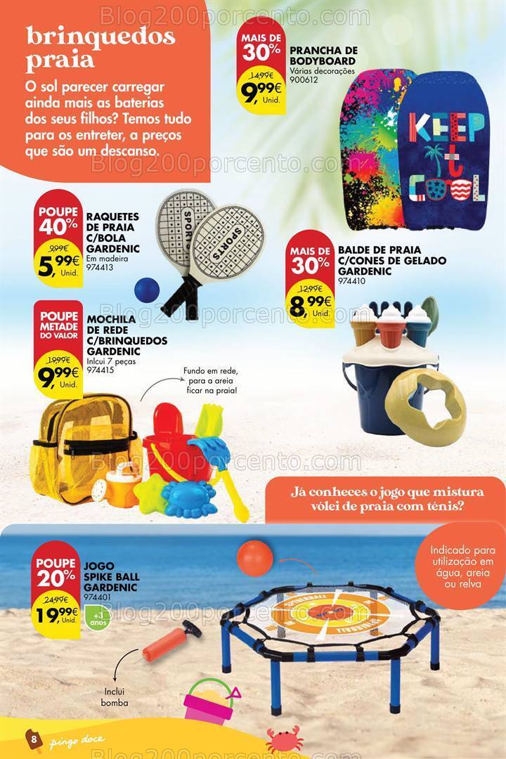 Antevisão Folheto PINGO DOCE Bazar Verão Promoções de 2 a 22 julho