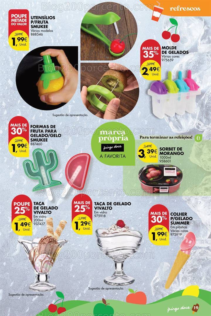 Antevisão Folheto PINGO DOCE Bazar Verão Promoções de 2 a 22 julho