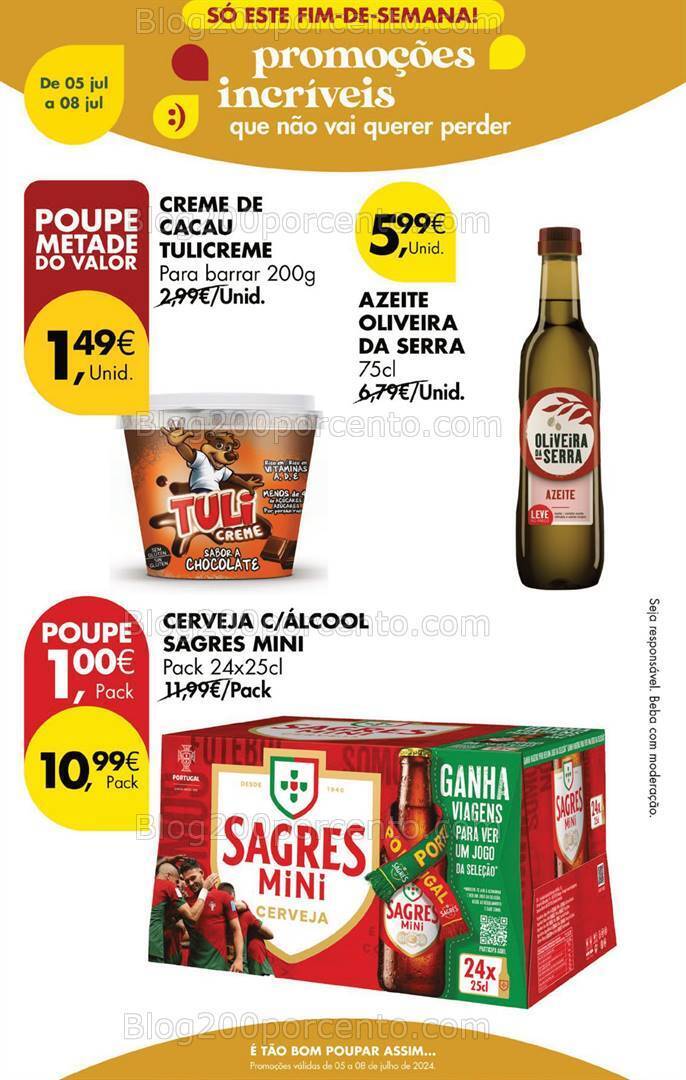Antevisão Folheto PINGO DOCE Promoções Fim de Semana - 5 a 8 julho