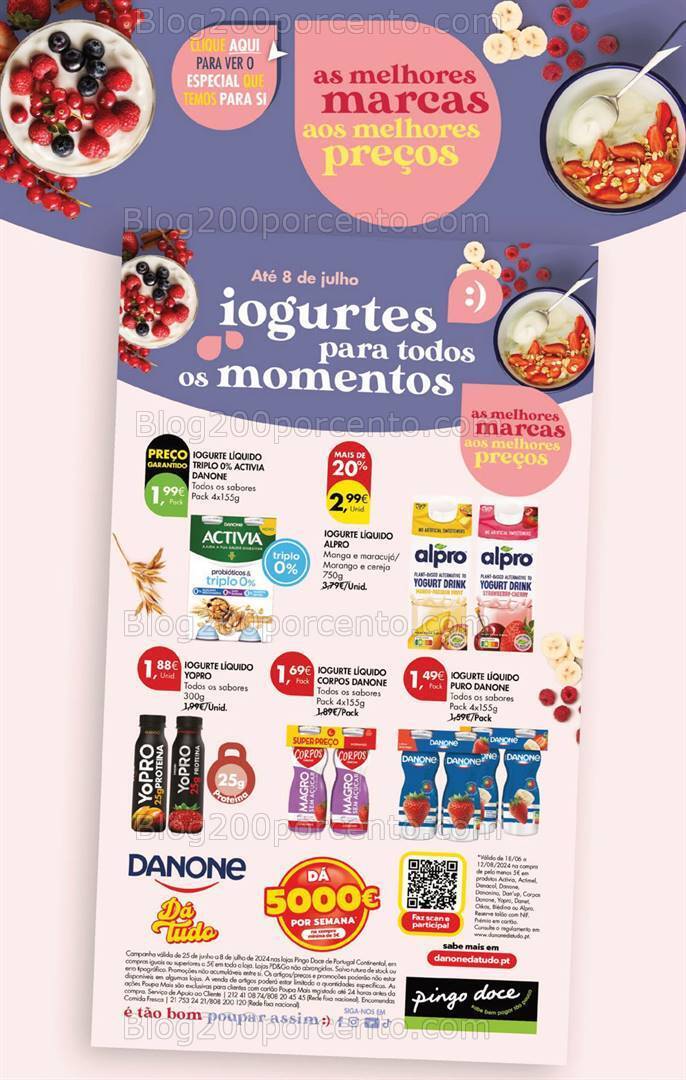 Antevisão Folheto PINGO DOCE Promoções Fim de Semana - 5 a 8 julho