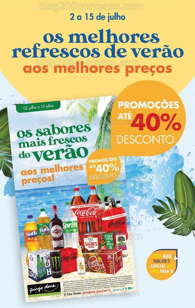 Antevisão Folheto PINGO DOCE Promoções Fim de Semana - 5 a 8 julho