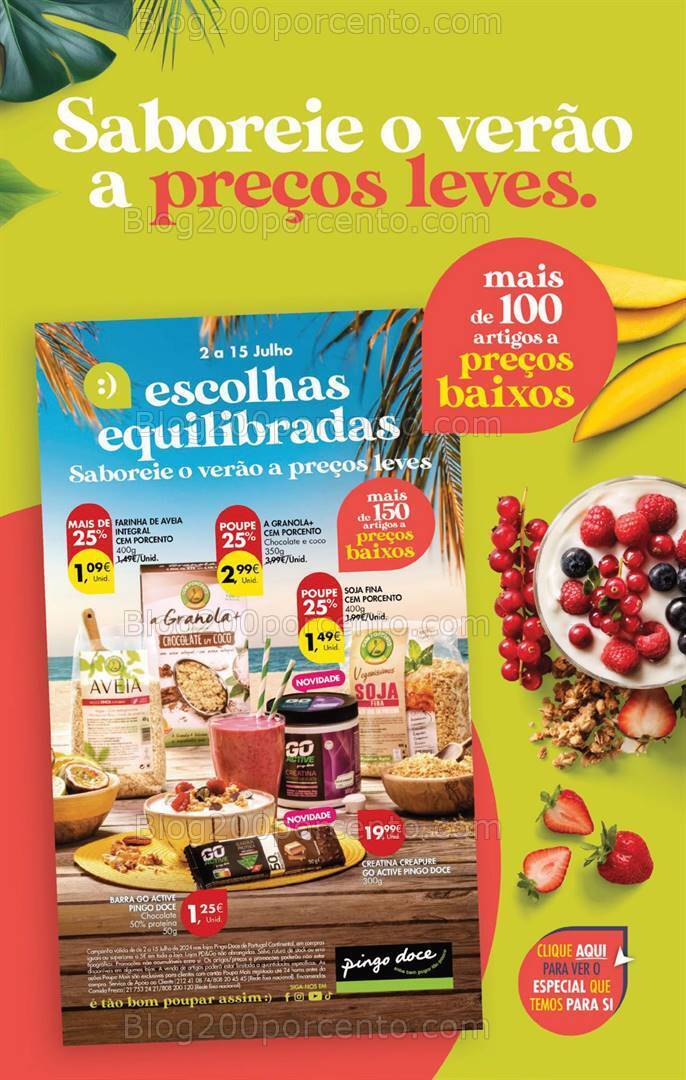Antevisão Folheto PINGO DOCE Promoções Fim de Semana - 5 a 8 julho