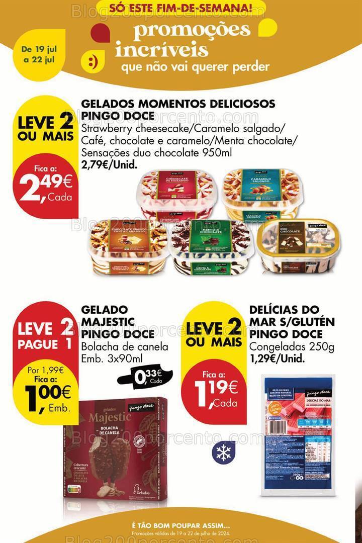 Antevisão Folheto PINGO DOCE Promoções Fim de Semana - 19 a 22 julho