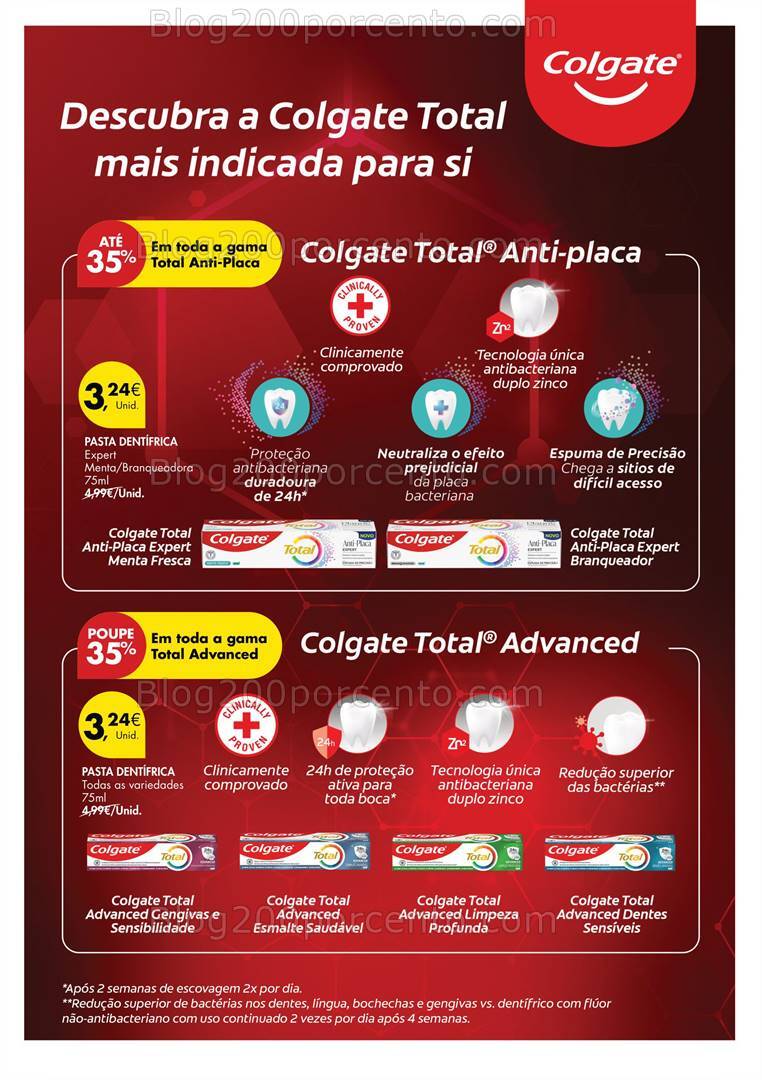 Antevisão Folheto PINGO DOCE Colgate Extra - 13 a 19 agosto