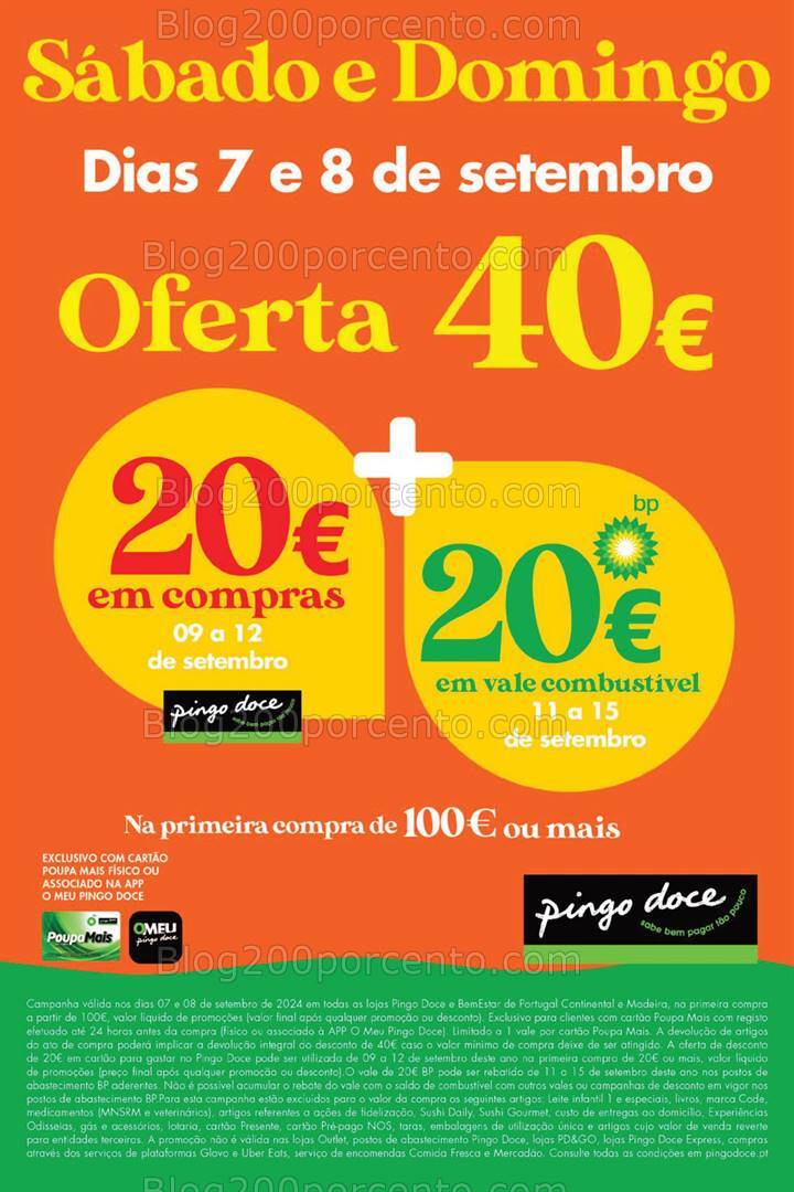 Antevisão Folheto PINGO DOCE Promoções Fim de Semana - 7 e 8 setembro