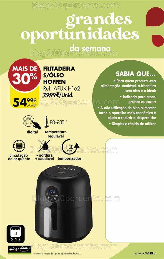 Antevisão Folheto PINGO DOCE Promoções Fim de Semana - 15 a 18 setembro
