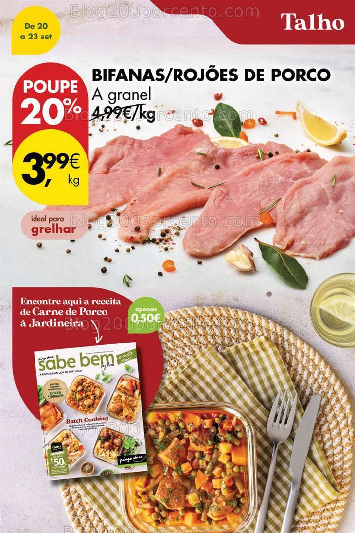 Antevisão Folheto PINGO DOCE Promoções Fim de Semana - 20 a 22 setembro