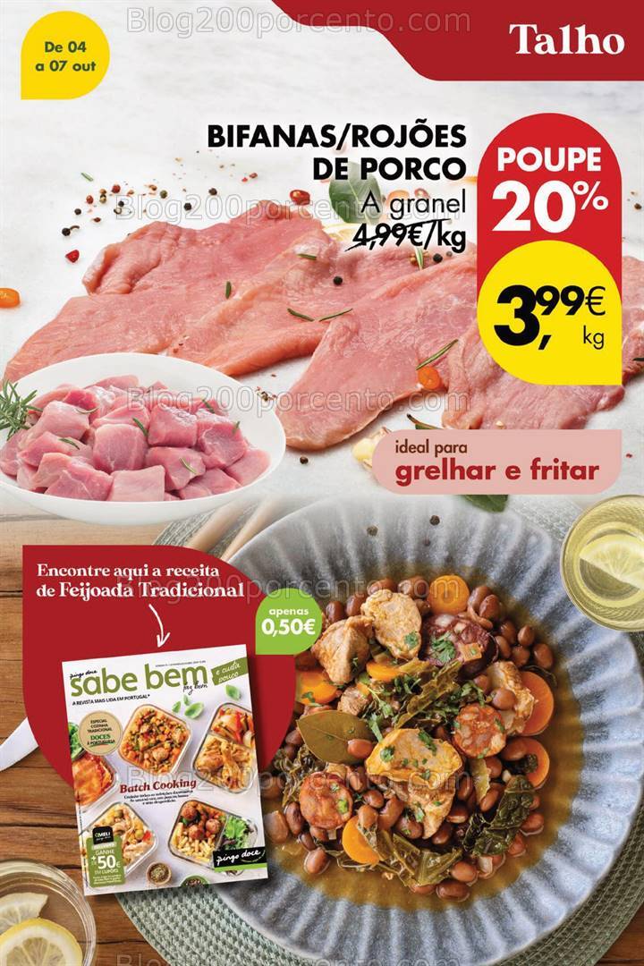 Antevisão Folheto PINGO DOCE Promoções Fim de Semana - 4 a 7 outubro