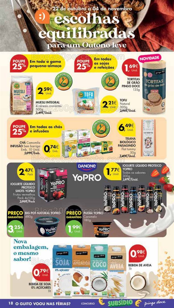 Antevisão Folheto PINGO DOCE Madeira Promoções de 22 a 28 outubro
