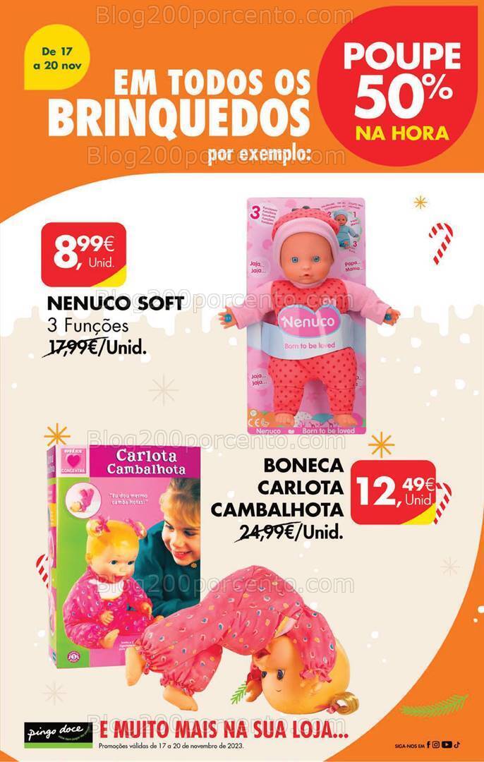 Antevisão Folheto PINGO DOCE Promoções Fim de Semana - 17 a 20 novembro