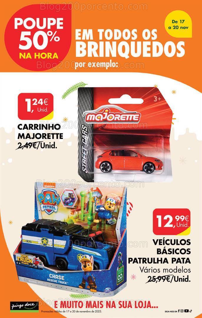 Antevisão Folheto PINGO DOCE Promoções Fim de Semana - 17 a 20 novembro