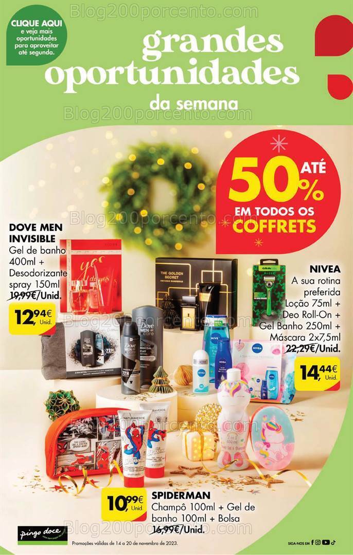 Antevisão Folheto PINGO DOCE Promoções Fim de Semana - 17 a 20 novembro
