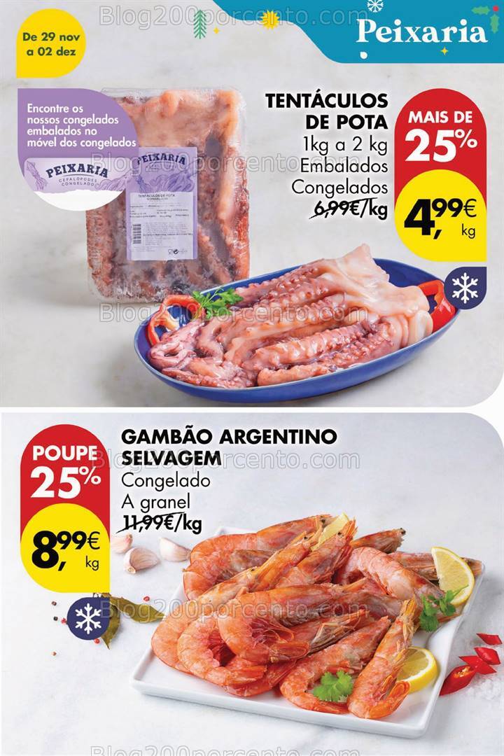 Antevisão Folheto PINGO DOCE Promoções Fim de Semana - 29 novembro a 2 dezembro
