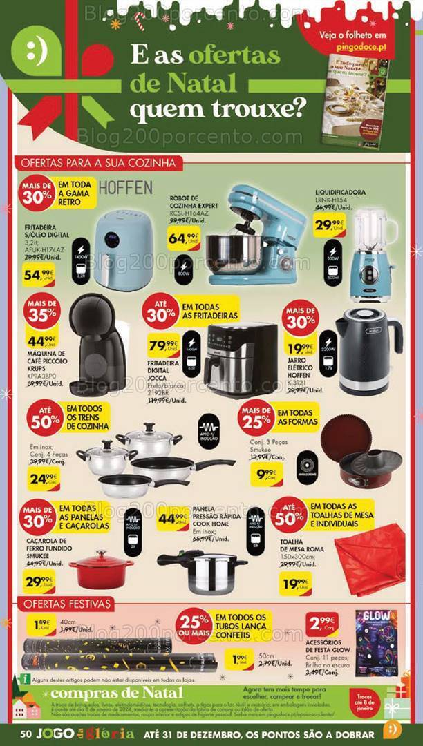 Antevisão Folheto PINGO DOCE Lojas Grandes Promoções de 19 a 26 dezembro