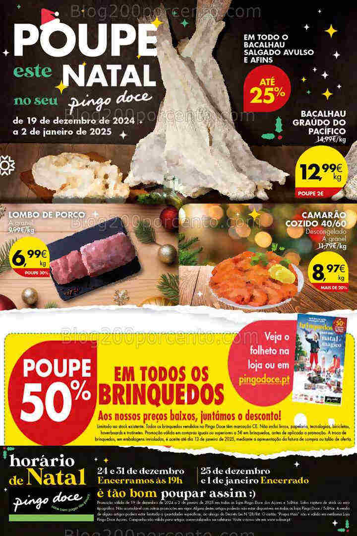 Antevisão Folheto PINGO DOCE Açores Promoções de 19 dezembro a 2 janeiro