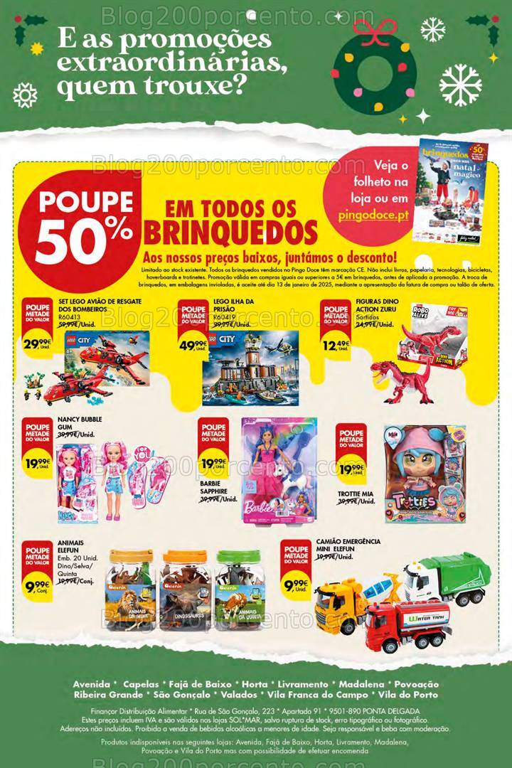 Antevisão Folheto PINGO DOCE Açores Promoções de 19 dezembro a 2 janeiro