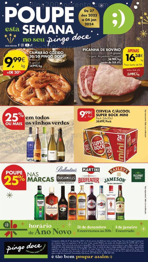 Antevisão Folheto PINGO DOCE Lojas Grandes Promoções de 27 dezembro a 4 janeiro