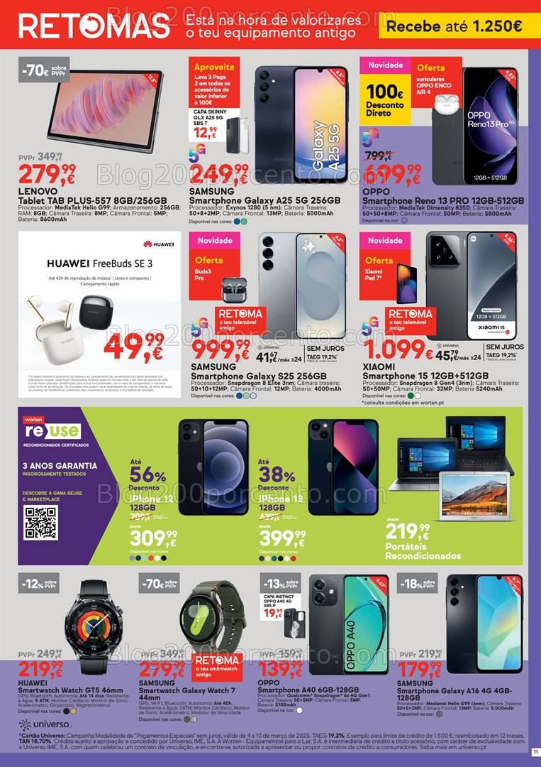 Antevisão Folheto WORTEN Promoções de 4 a 10 março