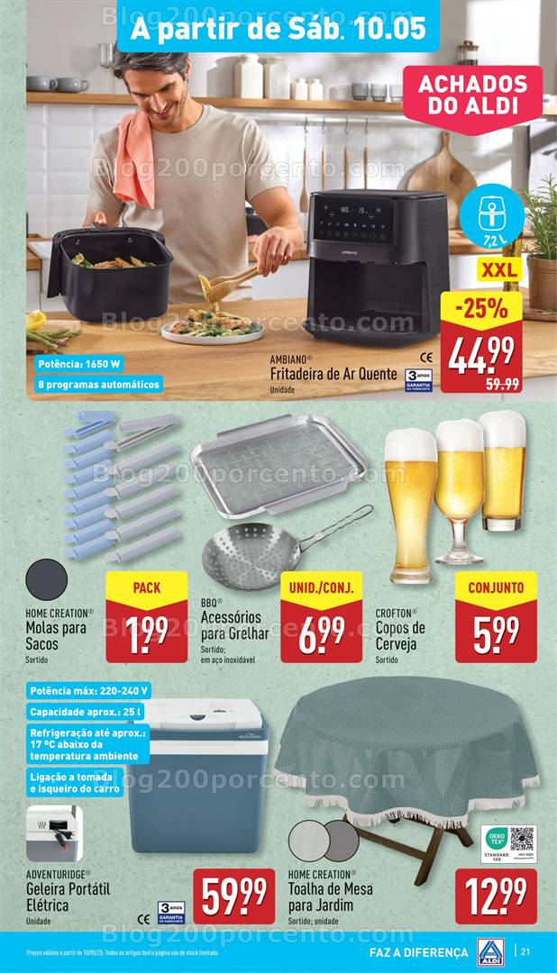 Antevisão Folheto ALDI Bazar Promoções de 7 a 13 maio bazar