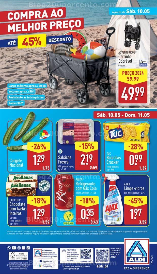 Antevisão Folheto ALDI Bazar Promoções de 7 a 13 maio bazar